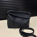 Loewe Puzzle Small, Black Grained Calfskin