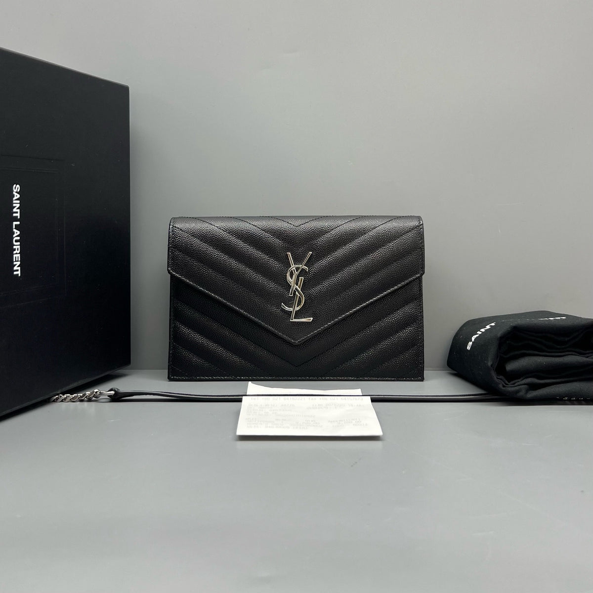 Saint Laurent Envelope Black