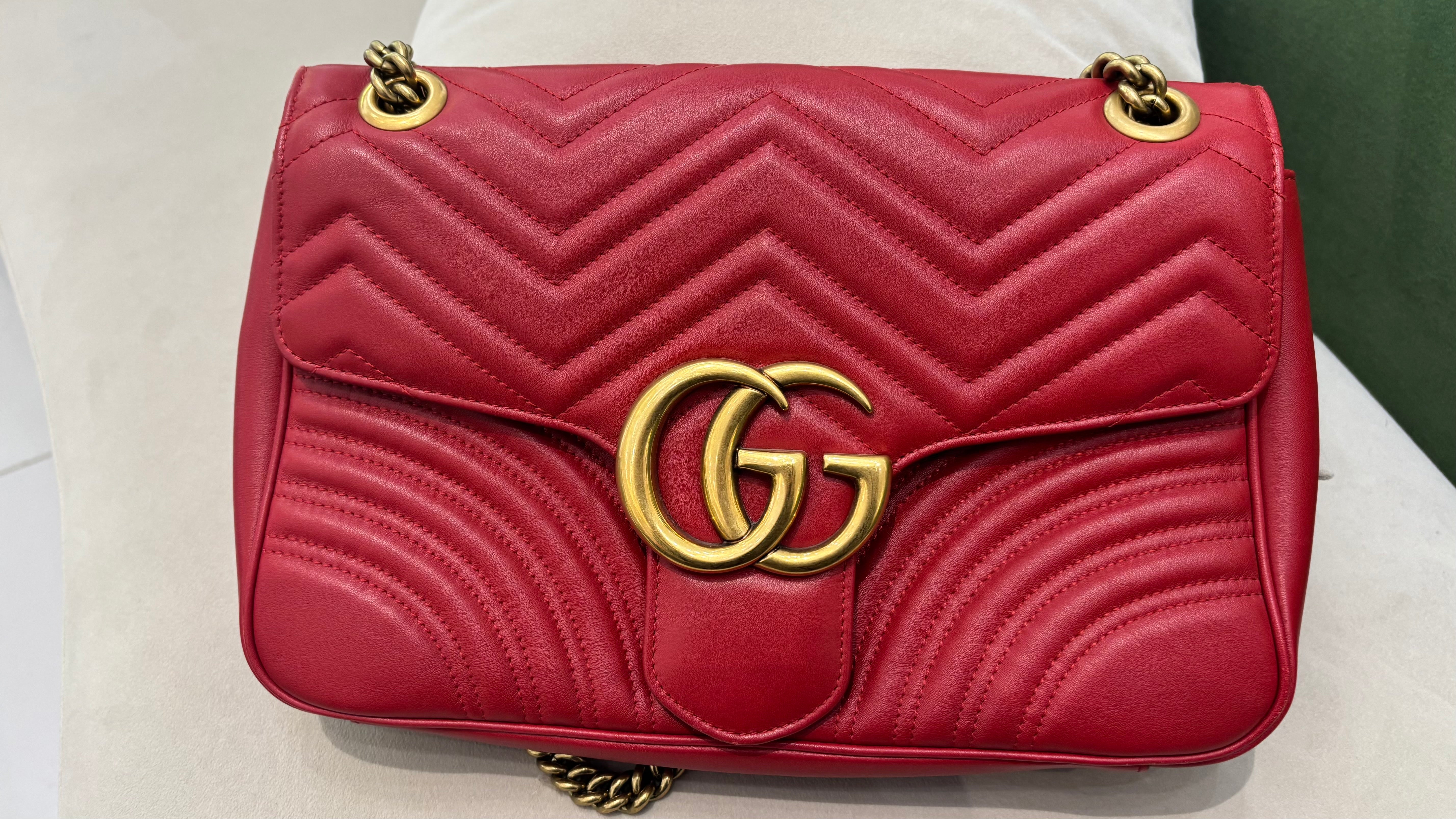 Marmont flap 30cm Large red