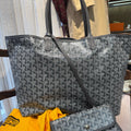 Goyard Saint Louis PM Grey Canvas Tote Bag