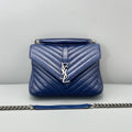 Saint Laurent YSL Collège Medium Blue