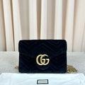 Gucci GG Marmont Velvet Chain Bag