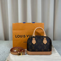 LV Alma Nano Monogram Shell Bag Chip Version 17cm