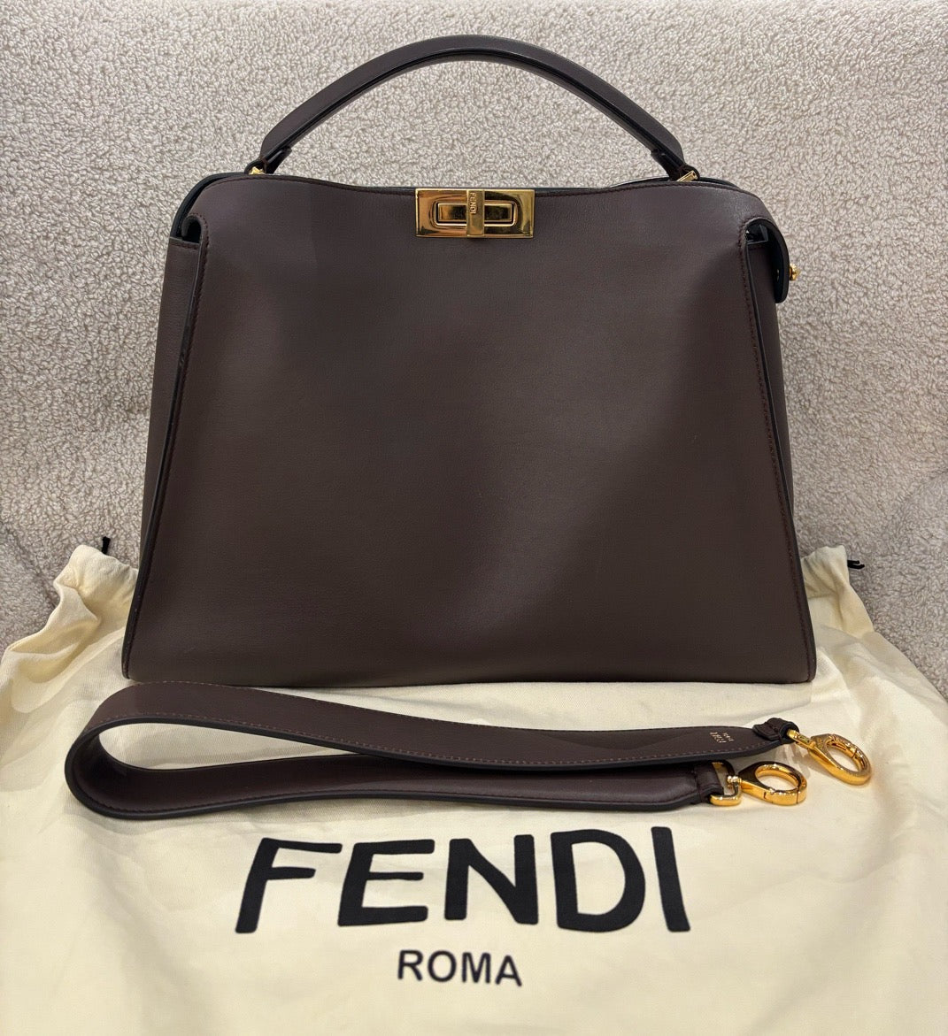 Fendi Peekaboo Medium Brown