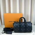 Louis Vuitton Keepall 25 Black Bag