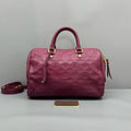 Louis Vuitton Burgundy Monogram Empreinte Speedy