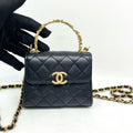 Chanel 22B Mini Black Lambskin Flap Bag