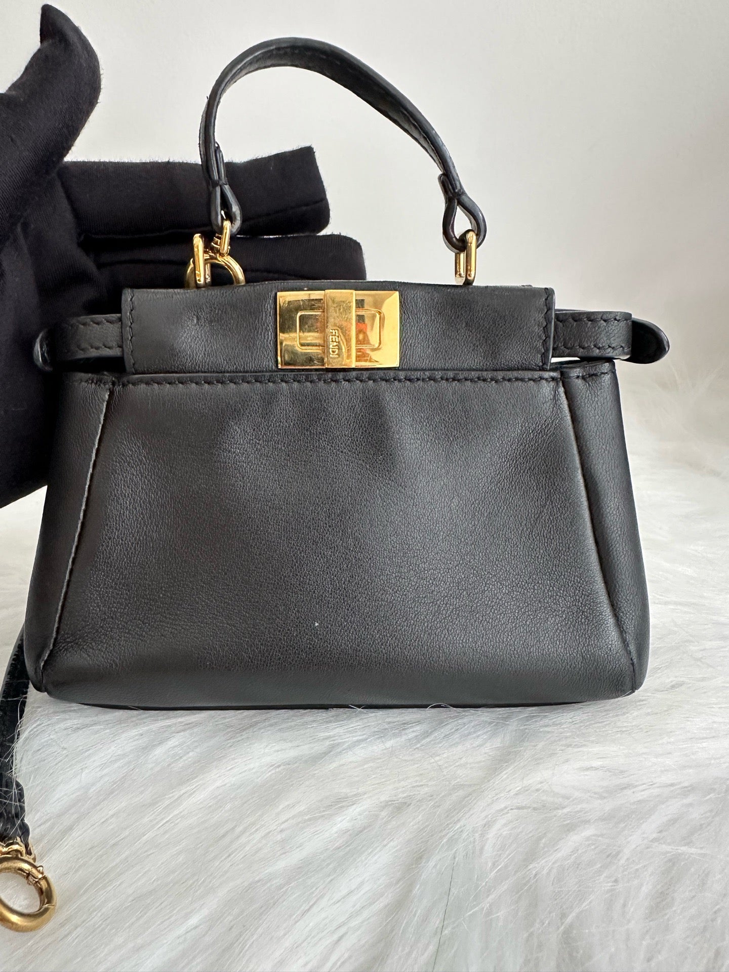 Fendi Peekaboo Micro  Black