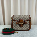 Gucci Horsebit Saddle Shoulder Bag 24cm