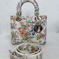 Dior Medium Lady Dior Limited Edition Floral Print Calfskin