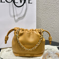 LOEWE Flamenco Chain Drawstring Bucket Bag