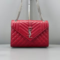 Saint Laurent YSL Envelope Medium Red