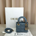 Dior Lady Dior Mini Haze Blue Lambskin