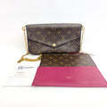 Louis Vuitton Felicie Pochette Monogram Gold‑toned Hardware