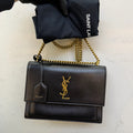 Saint Laurent Sunset Medium Black Gold Hardware