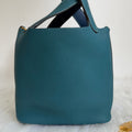 Hermès Picotin Lock 18 Bucket Bag Two-Tone Bleu Misty TC
