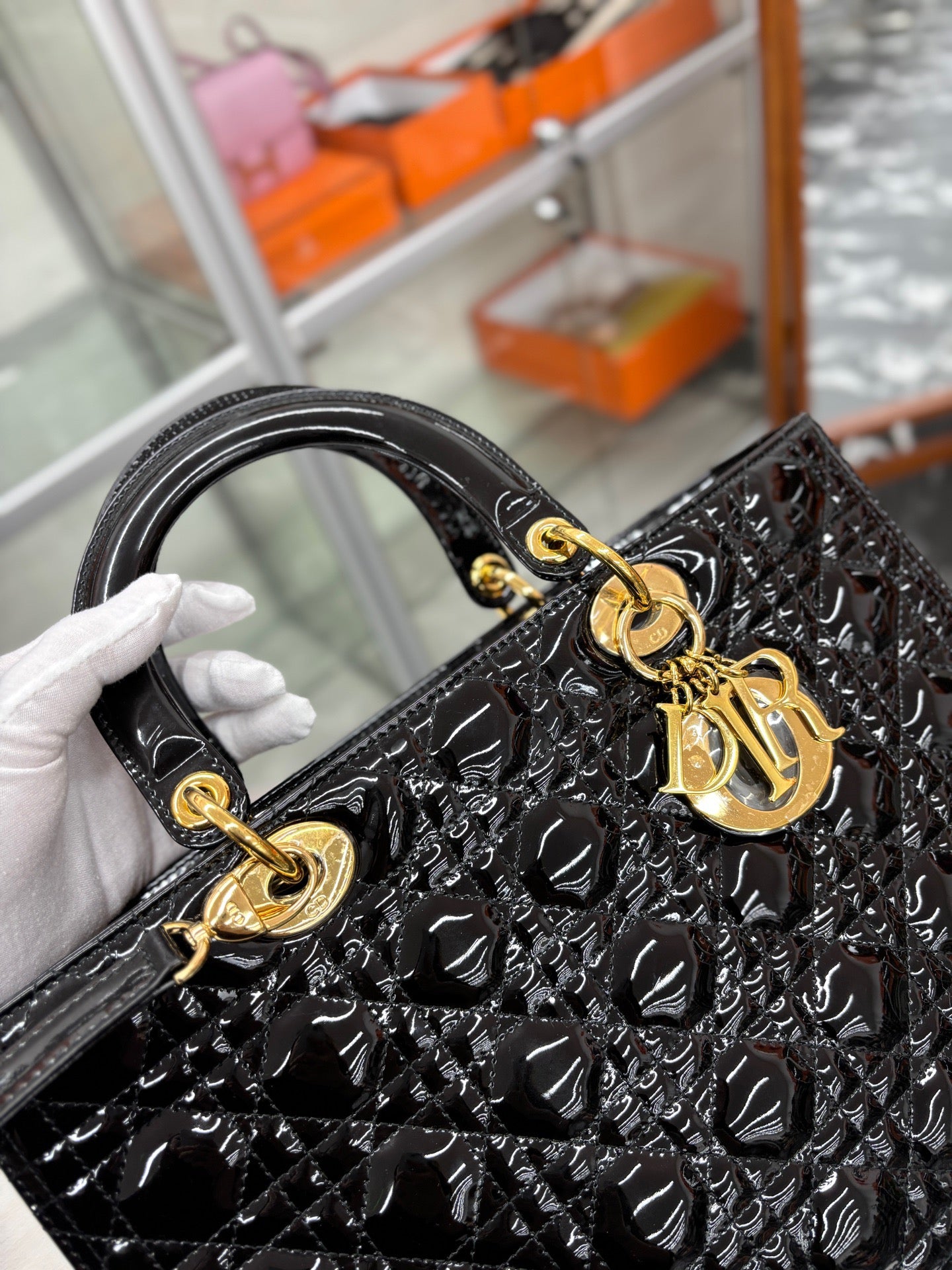 Dior Lady Dior Large Black