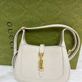 Gucci Jackie 1961 Small White Leather Hobo Bag