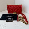Chanel Medium Boy Bag Red