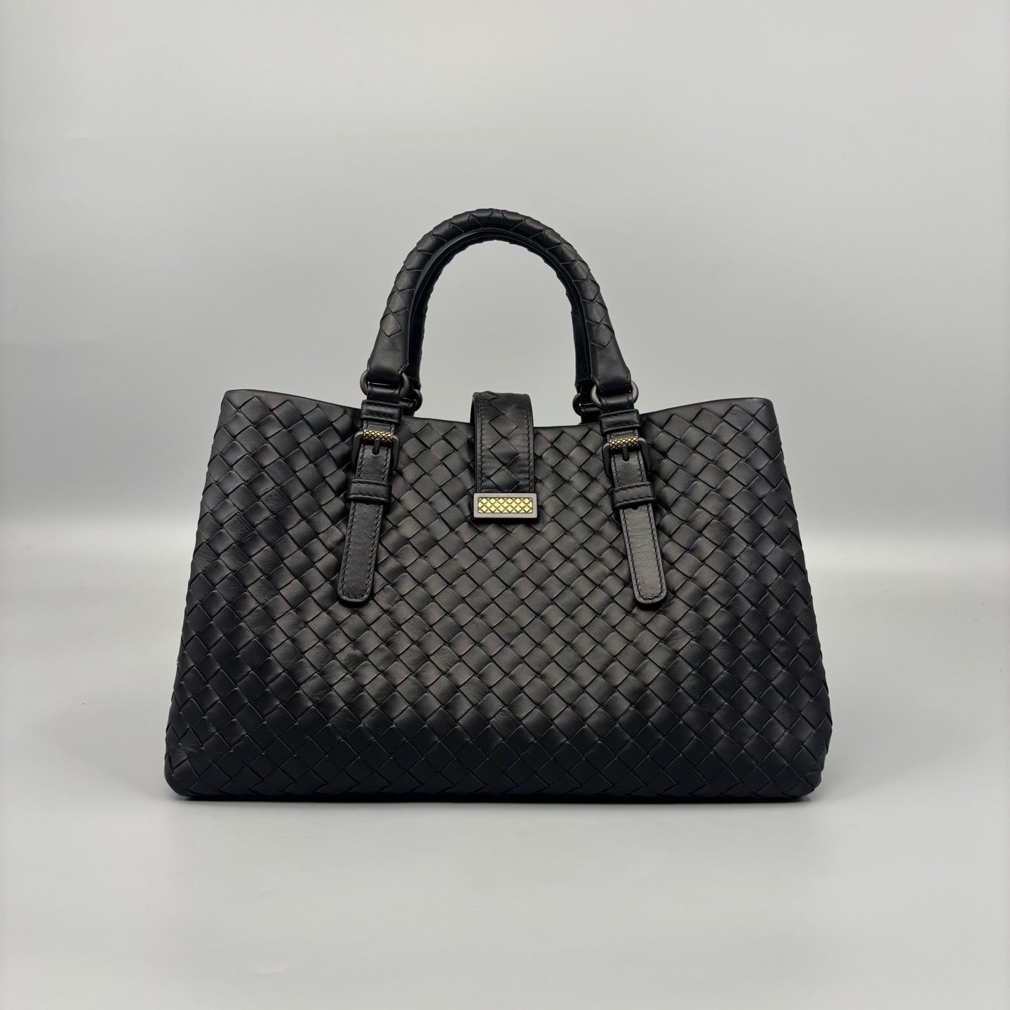 Bottega Veneta Roma Intrecciato Leather Tote Bag