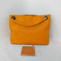Bottega Veneta Intrecciato Yellow Leather Double Ring
