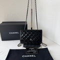 Chanel Wallet On Chain, Black Patent Leather