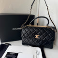 Chanel Trendy CC Medium, Black Lambskin Leather