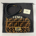 Fendi Baguette, FF Shearling Teddy, Black Calfskin Trims
