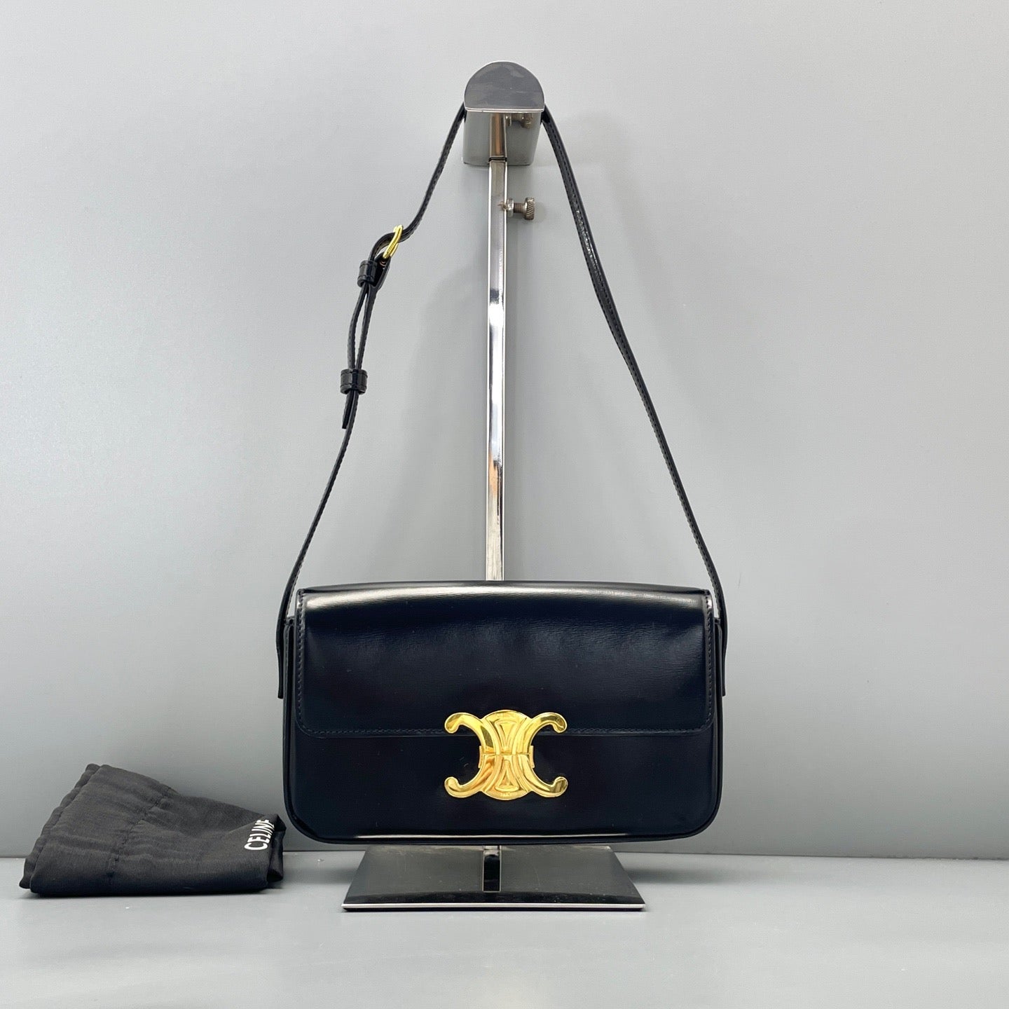 Celine Triomphe Black Shiny