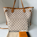 Louis Vuitton Neverfull MM, Damier Azur Canvas