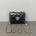 CHANEL Black Classic Flap Mini Adjustable Chain