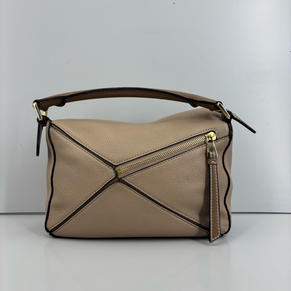Loewe Puzzle Small Beige Grained