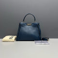 Fendi Medium Peekaboo, Navy