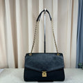 Louis Vuitton Saint‑Germain Black Empreinte Chain Shoulder Bag 31cm
