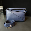 Loewe Puzzle Edge Medium Navy Blue