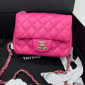 Chanel Square Flap, Hot Pink Lambskin