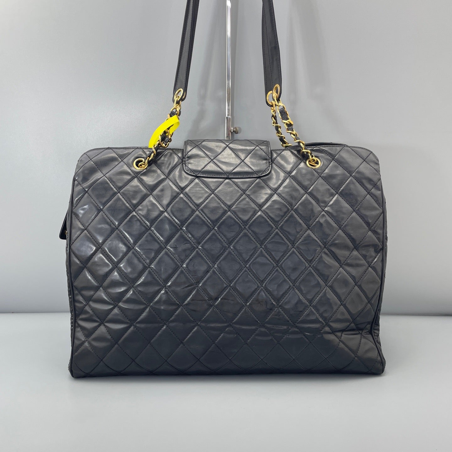 Chanel Vintage Black Quilted XL