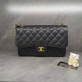 Chanel Classic Flap Jumbo Black Caviar Leather Bag