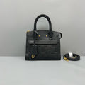 Louis Vuitton Black Monogram Empreinte Handbag Gold