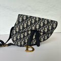Christian Dior Saddle Bag in Blue Oblique Canvas