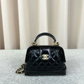 Chanel 24A Mini Black Oiled Calfskin Doctor Bag