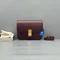 Celine Medium Burgundy Classic Box