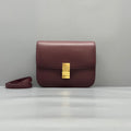 Celine Medium Burgundy Classic Box