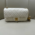 Chanel CF Mini White Gold Ball