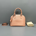 Louis Vuitton Pink Epi Leather Alma Handbag Silver Hardware