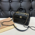 Chanel Trendy CC Vanity, Black Lambskin Leather