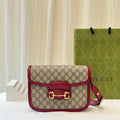 Gucci 1955 Horsebit Medium GG Supreme Shoulder Bag
