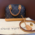 Louis Vuitton Alma BB Handbag Monogram Coated Canvas