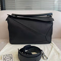 Loewe Black Grained Calfskin Large Puzzle