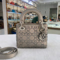 Dior Lady Dior Mini Taupe Satin